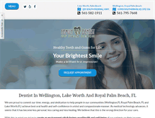 Tablet Screenshot of familydentistpalmbeach.com